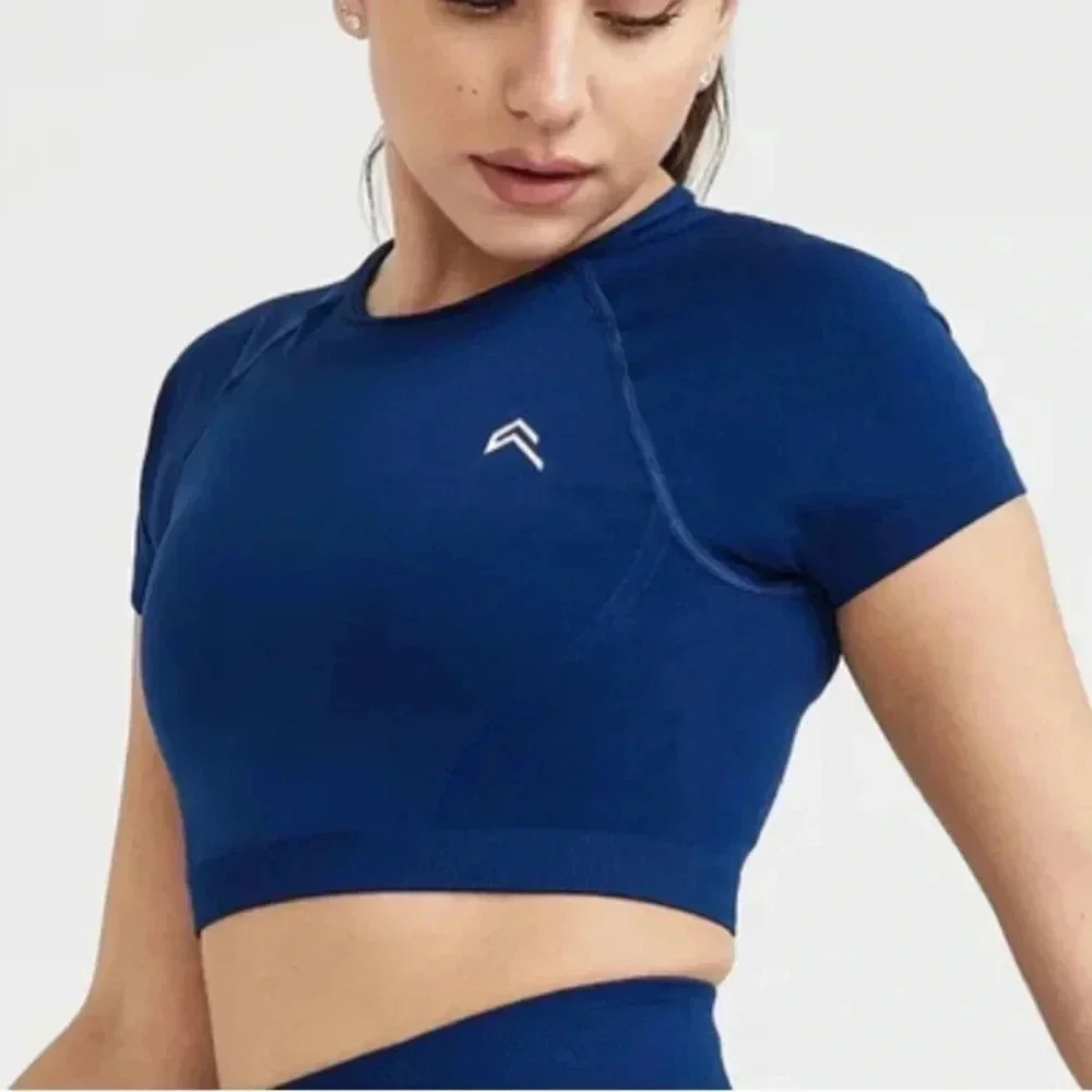 Oner Active Effortless Seamless Short Sleeve Crop Top (XS) - Picture 2 of 3